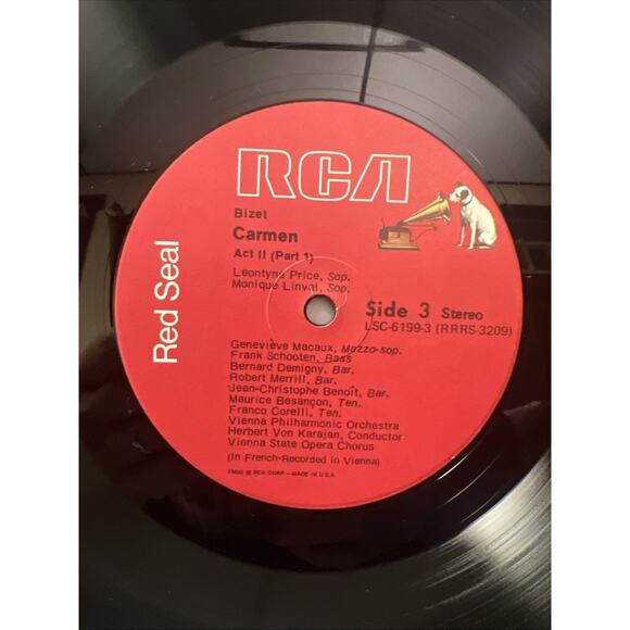 BIZET CARMEN 3-LP BOX SET EX+ VINYL + BOOK RCA RED SEAL 1964 ULTRASONIC CLEAN!! - Picture 12 of 16